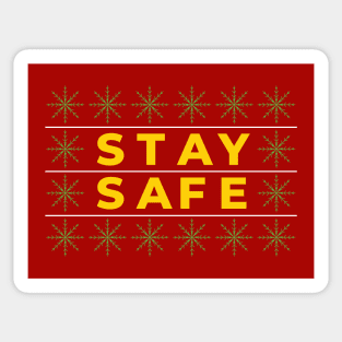 Stay Safe For Christmas Sticker